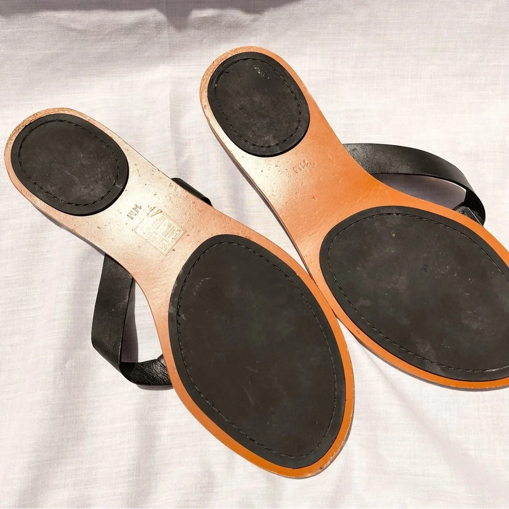 Tory Burch Black Sandals Minimalist Design - Picture 6 of 10